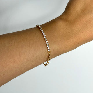 Crystal chain armbånd