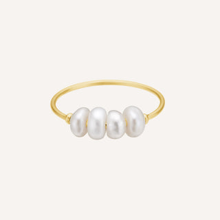 Simple pearl ring